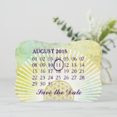 Blume des Lebens - Kalender für den Monat Save The Date (Stehend Vorderseite)