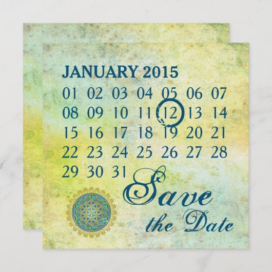 Blume des Lebens - Kalender nach Maß (Vorne/Hinten)