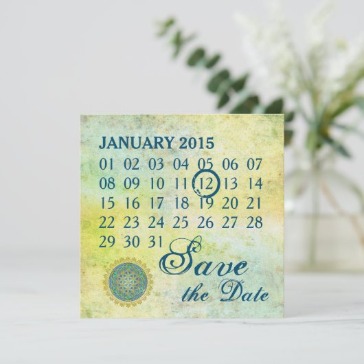 Blume des Lebens - Kalender nach Maß (Stehend Vorderseite)