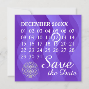 Blume des Lebens - Kalender - Save the Date