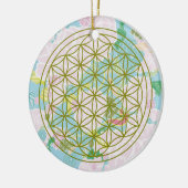 Blume des Lebens Keramik Ornament (Links)