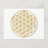 Blume des Lebens | klein Postkarte (Vorderseite)