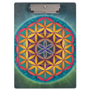 Blume des Lebens Klemmbrett