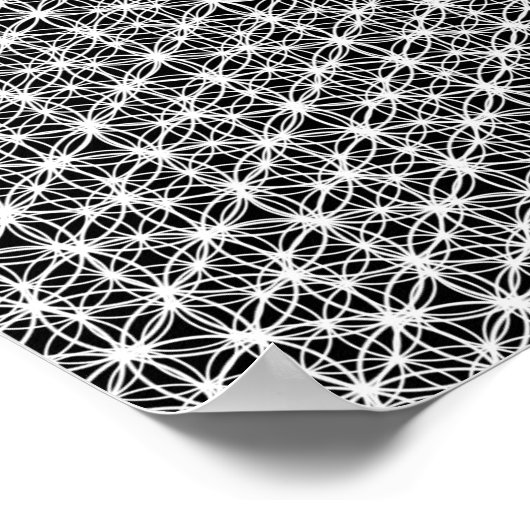 Blume des Lebens - komplex: 4 Poster (Ecke)