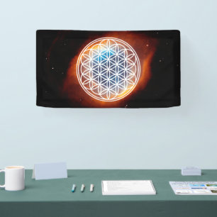 BLUME DES LEBENS - Kontur des Geometriezeichens "S Banner