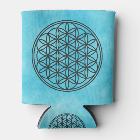 BLUME DES LEBENS - Kontur des Geometriezeichens "S Dosenkühler (Vorderseite)