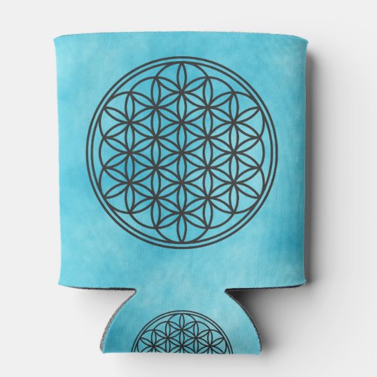 BLUME DES LEBENS - Kontur des Geometriezeichens "S Dosenkühler (Rückseite)