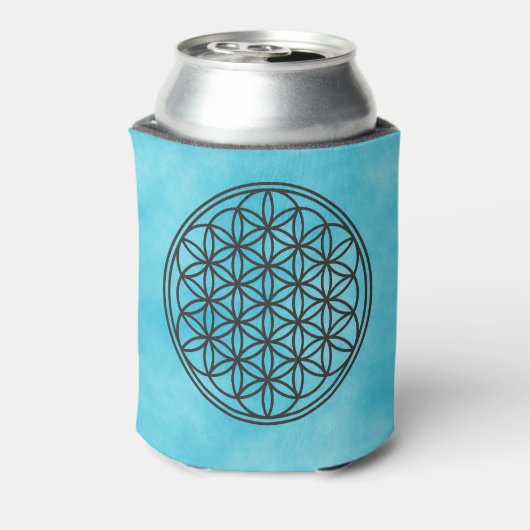 BLUME DES LEBENS - Kontur des Geometriezeichens "S Dosenkühler (Kanne Rückseite)