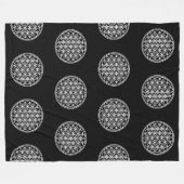 BLUME DES LEBENS - Kontur des Geometriezeichens "S Fleecedecke (Vorderseite (Horizontal))