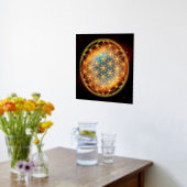 BLUME DES LEBENS - Kontur des Geometriezeichens "S Foliendrucke (Ablage(Küche))