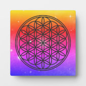 BLUME DES LEBENS - Kontur des Geometriezeichens "S Fotoplatte (Vorderseite)