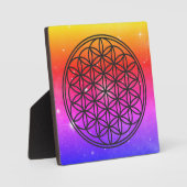 BLUME DES LEBENS - Kontur des Geometriezeichens "S Fotoplatte (Vorderseite)