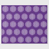 BLUME DES LEBENS - Kontur des Geometriezeichens "S Geschenkpapier (Flach)