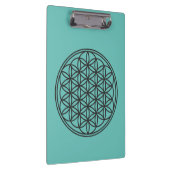 BLUME DES LEBENS - Kontur des Geometriezeichens "S Klemmbrett (Rechts)