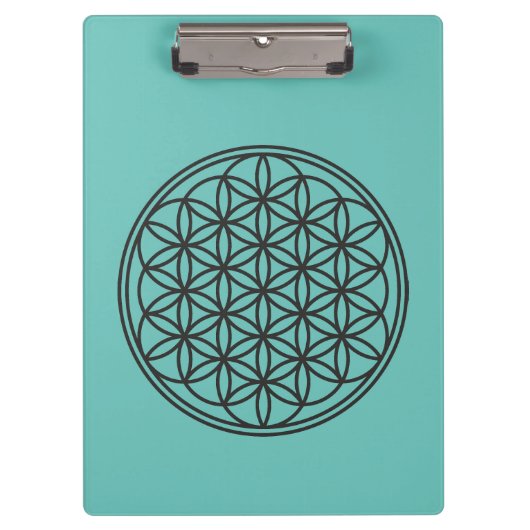 BLUME DES LEBENS - Kontur des Geometriezeichens "S Klemmbrett (Vorderseite)