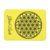 BLUME DES LEBENS - Kontur des Geometriezeichens "S Magnet (Horizontal)