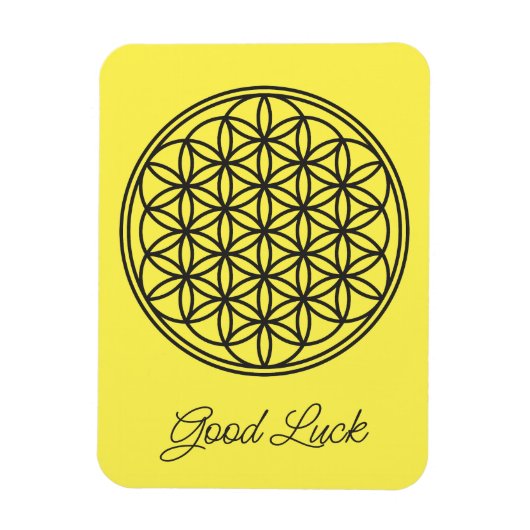 BLUME DES LEBENS - Kontur des Geometriezeichens "S Magnet (Vertikal)