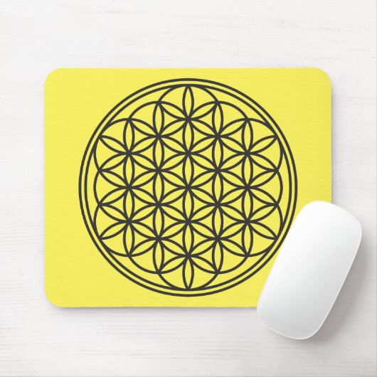 BLUME DES LEBENS - Kontur des Geometriezeichens "S Mousepad (Mit Mouse)