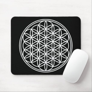 BLUME DES LEBENS - Kontur des Geometriezeichens "S Mousepad