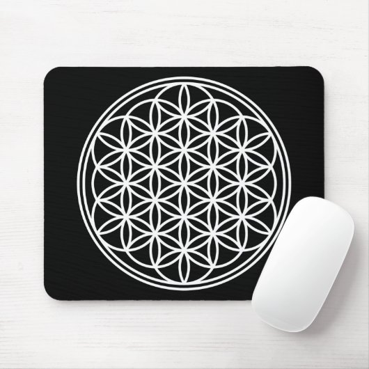 BLUME DES LEBENS - Kontur des Geometriezeichens "S Mousepad (Mit Mouse)