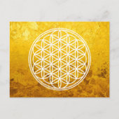BLUME DES LEBENS - Kontur des Geometriezeichens "S Postkarte (Vorderseite)