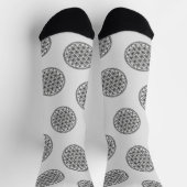 BLUME DES LEBENS - Kontur des Geometriezeichens "S Socken (Oben)