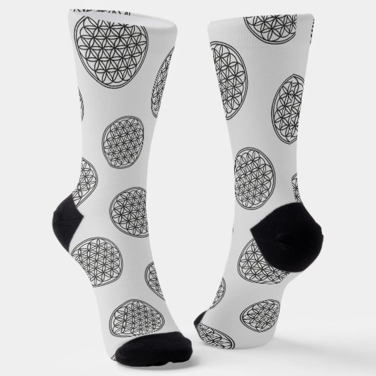 BLUME DES LEBENS - Kontur des Geometriezeichens "S Socken (Gewinkelt)