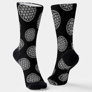BLUME DES LEBENS - Kontur des Geometriezeichens "S Socken