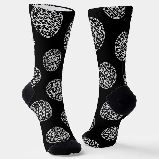 BLUME DES LEBENS - Kontur des Geometriezeichens "S Socken (Gewinkelt)