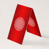 BLUME DES LEBENS - Kontur des Geometriezeichens "S Visitenkarten (Rückseite)