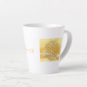 Blume des Lebens Latte Tasse (Rechte Ecke)