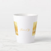 Blume des Lebens Latte Tasse (Vorderseite)