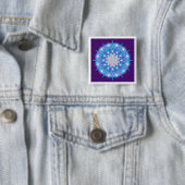 BLUME DES LEBENS/LEBENS DES Lebens "Stars Mandala" Button (Beispiel)