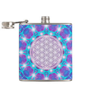 BLUME DES LEBENS/LEBENS DES Lebens "Stars Mandala" Flachmann