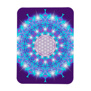BLUME DES LEBENS/LEBENS DES Lebens "Stars Mandala" Magnet