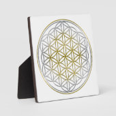 BLUME DES LEBENS / Lebensgefühl - BiColor Fotoplatte (Vorderseite)