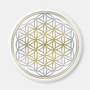BLUME DES LEBENS / Lebensgefühl - BiColor Magnet