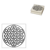 Blume des Lebens / Lebensgefühl - Briefmarke I Gummistempel (Stempel)