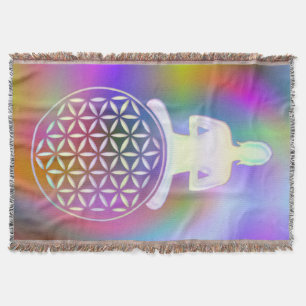 Blume des Lebens / Lebensgefühl - Buddha Decke