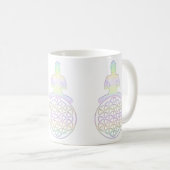 Blume des Lebens / Lebensgefühl - Buddha Kaffeetasse (VorderseiteRechts)