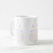Blume des Lebens / Lebensgefühl - Buddha Kaffeetasse (Vorderseite Links)