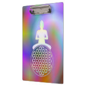 Blume des Lebens / Lebensgefühl - Buddha Klemmbrett (Links)