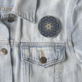 Blume des Lebens / Lebensgefühl - Button VIII (Beispiel)