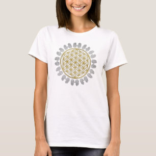 Blume des Lebens / Lebensgefühl - Geist Hände T-Shirt