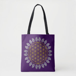 Blume des Lebens / Lebensgefühl - Geisterhand Tasche