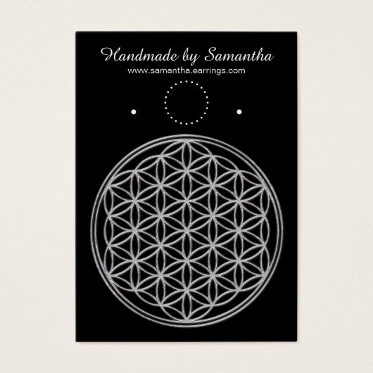 Blume des Lebens / Lebensgefühl - glänzender Krist (Vorderseite)