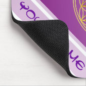 Blume des Lebens / Lebensgefühl - Gold Mousepad (Ecke)