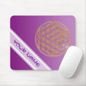 Blume des Lebens / Lebensgefühl - Gold Mousepad (Mit Mouse)