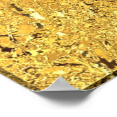 Blume des Lebens / Lebensgefühl - Gold Poster (Ecke)