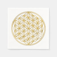 Blume des Lebens / Lebensgefühl - Gold